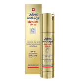 Texture of Lubex anti-age Day Rich UV 30 – rich cream with high moisturising factors & lipids for mature skin
